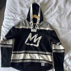 Rove Mammoth - Men's Fleece-Lined Hockey Sweater - Cream/White - Sz Medium